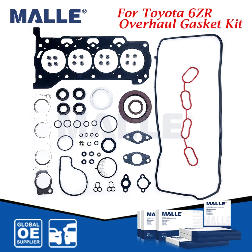 Full Overhaul Gasket Kit For Toyota RAV4 6ZR 6ZRFE ZSA4 6ZR-FAE 2.0 Engine Car Accessories Cylinder Head Gasket Set 04111-0T270