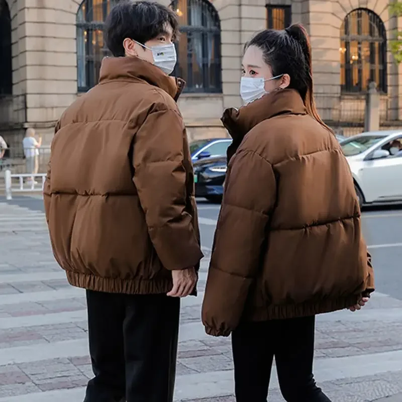 الوقوف طوق بلون سترة رجل معطف الشتاء القصير للرجال الجدة في الملابس الجمالية الرخيصة تقدم عروض خمر جديدة دافئة على #2