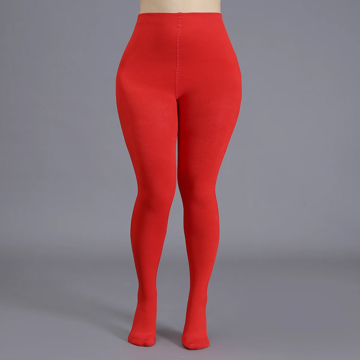Ein Paar Damen-Fleece-Strumpfhosen in Übergröße, Warme Wollstrumpfhosen – Detail 4