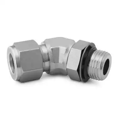 【 SS-400-5-4ST 】 Ferrule 45 ° Positionable External Thread Elbow