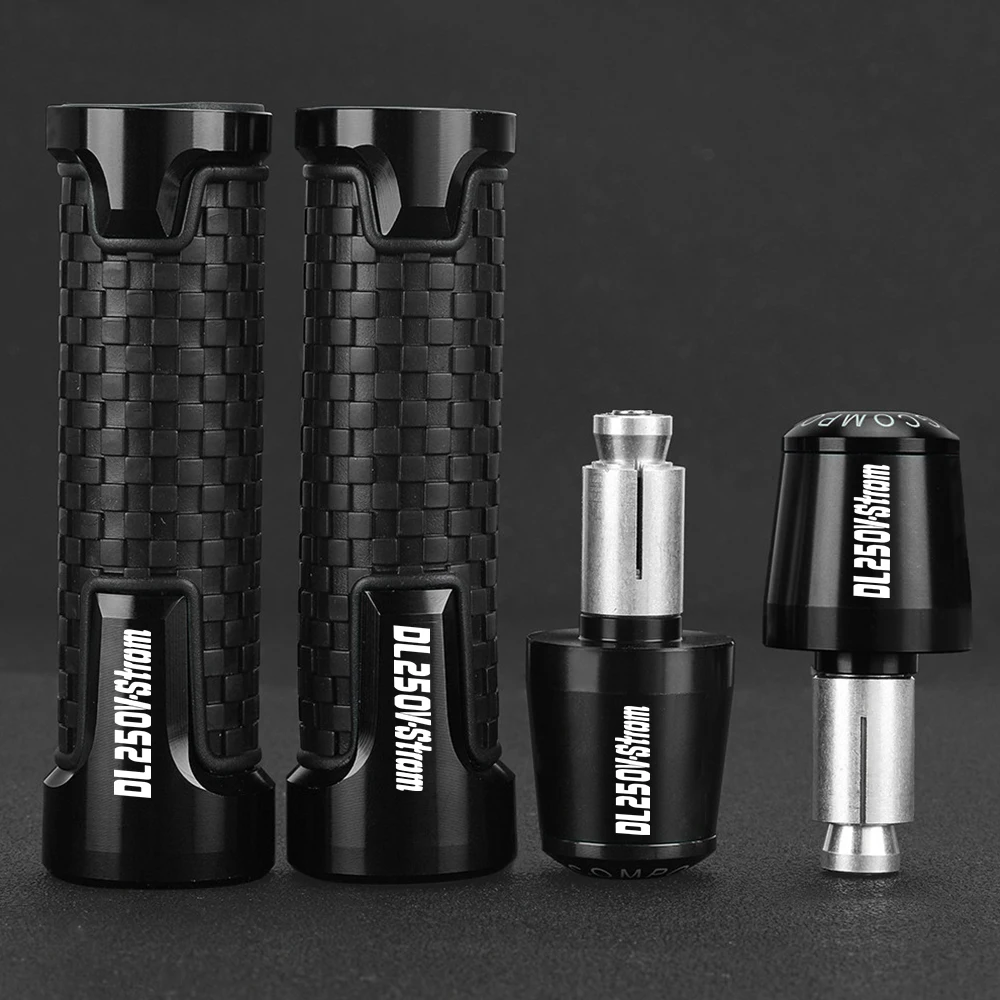 

2024 DL250 V-STROM VSTROM Motorcycle 7/8" 22MM Handlebar Grips Handle Bar Cap End Plugs For SUZUKI DL250V-STROM dl250v 2017 2023