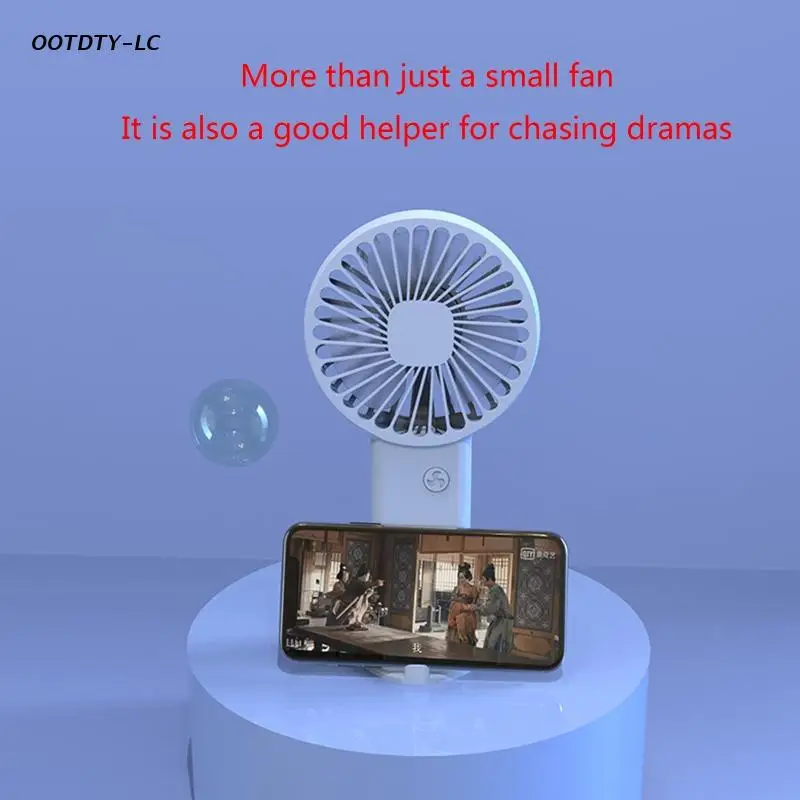 Portable Handheld Fan Small Cooling Fan USB Rechargeable Eyelash Fan Low Noise Dropship