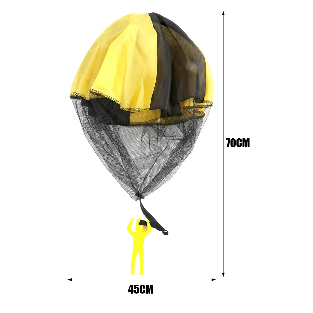 Parachute mão jogando brinquedo para crianças, Engraçado ao ar livre voando jogar brinquedos com mini soldado, pai-filho jogo de esportes educativos, presente