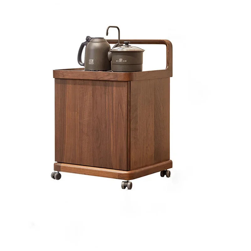 

North American black walnut all-solid wood coffee table tea cabinet home living room modern and simple