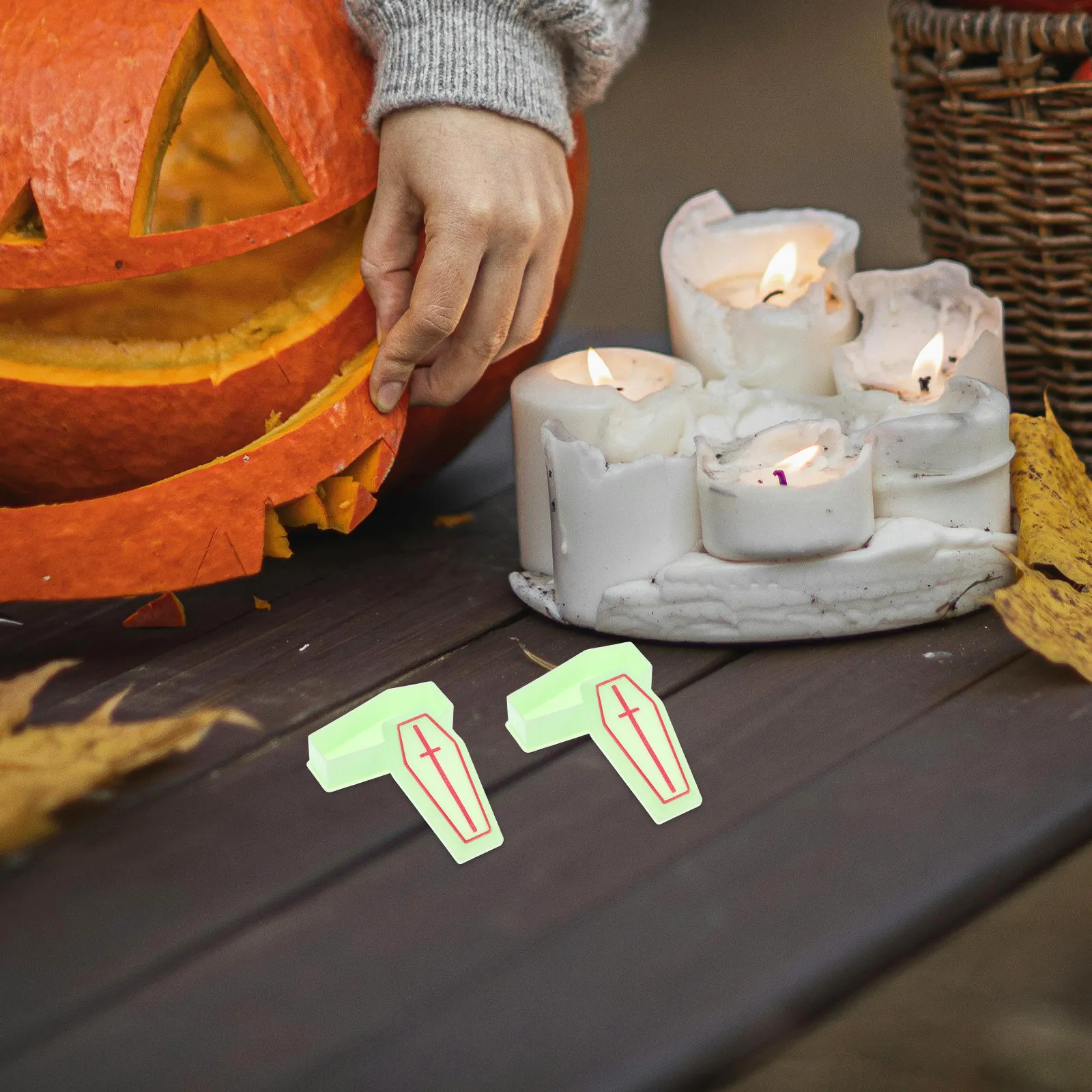 

10Pcs Miniature Coffin Boxes Prank Accessories Halloween Party Decor Mini House Coffin Box Props Mini Figurine