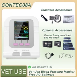 CONTEC08A Vet use Electronic Sphygmomanometer Digital Blood Pressure Veterinary Vet Use Monitor Pets Dog Cat Horse etc