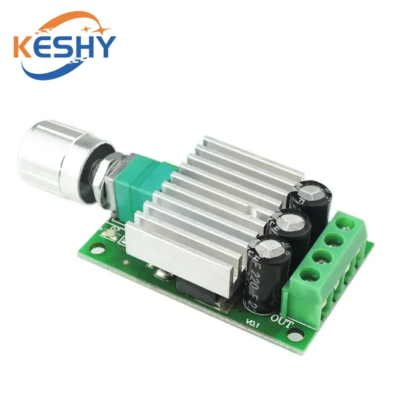 10A 12V-30V PWM DC Motor Speed Controller 12V 24V Regulowany regulator prędkości Ściemniacz Przełącznik sterujący do silnika wentylatora LED Light — zdjęcie produktu 2