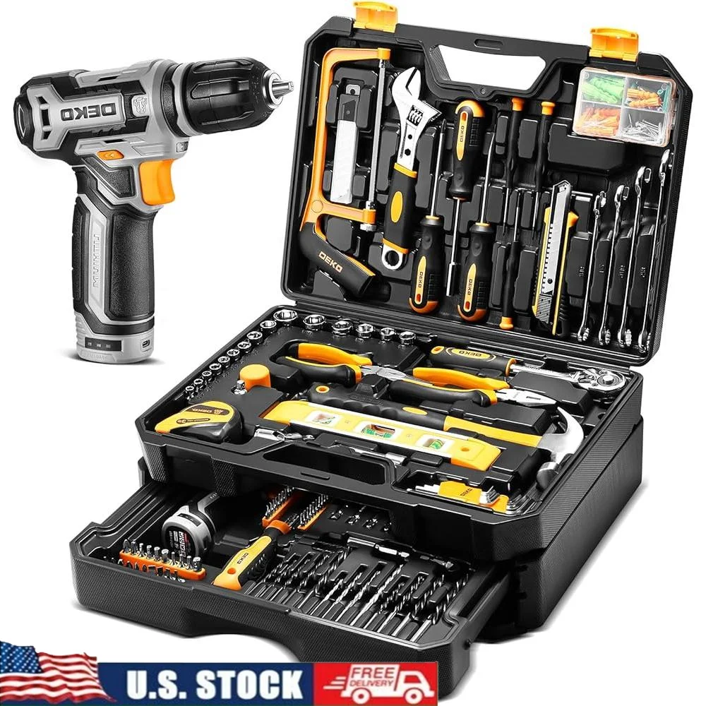 12 V Accuboormachine Tool Kit Box Thuis Monteur Set 238 Stuk Opslag Hand Reparatie Tools Combo Duurzame Elektrische Toolbox