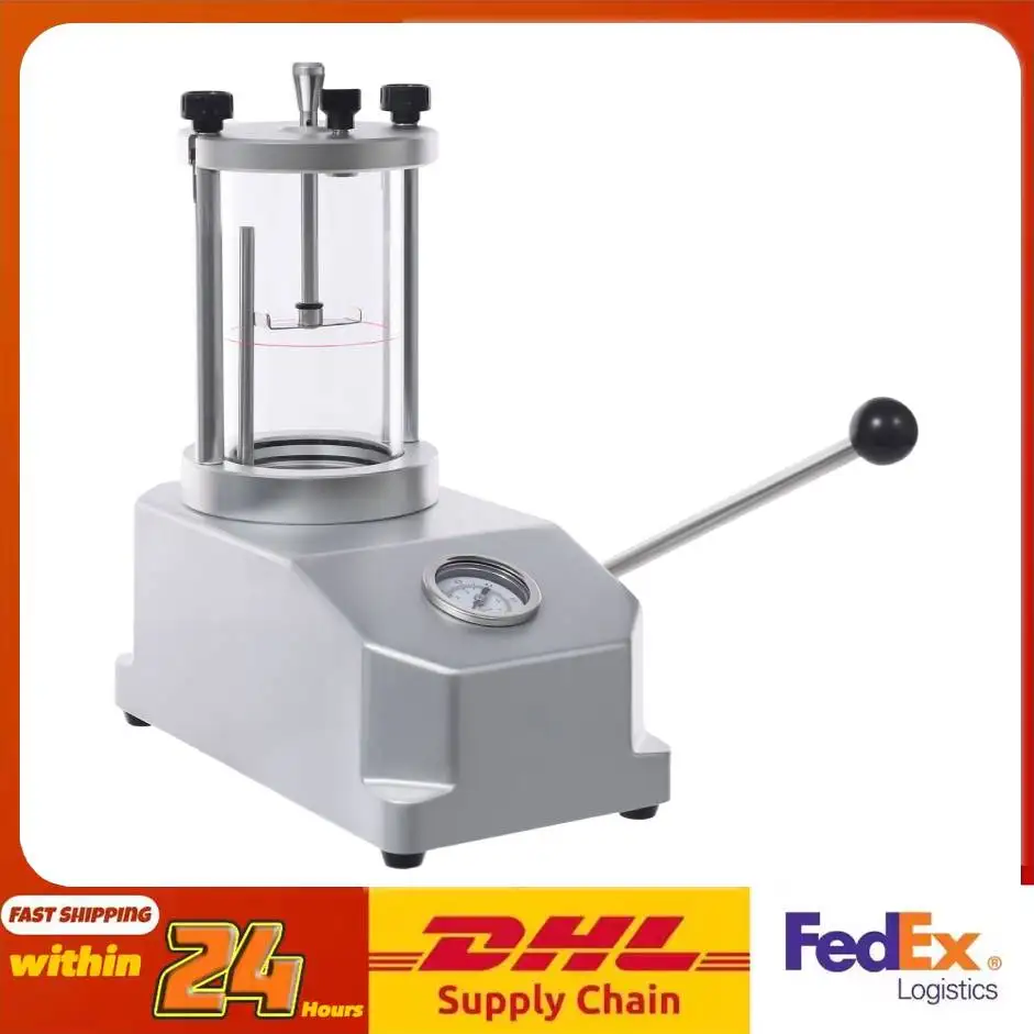 

Тестер водонепроницаемости для 2 часов/ювелирных изделий, 0.3-0.6 бар, с стеклянным цилиндром, для часовых мастерских