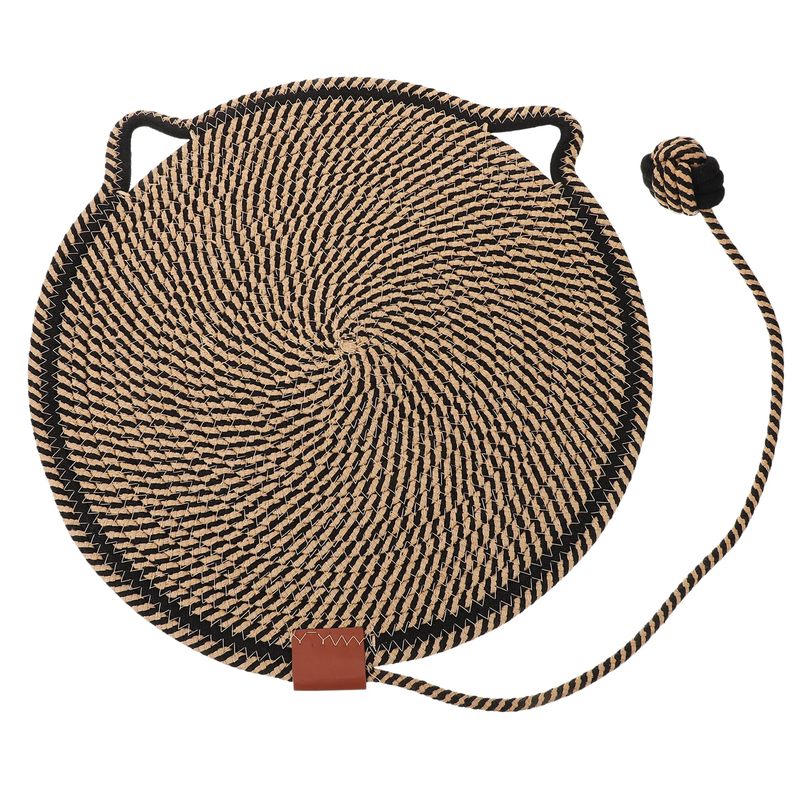 

Round Cat Scratching Mat Cotton Kitten Toys Indoor Cats Floor Pad Resistant Stable Protect Furniture Claw Grinding