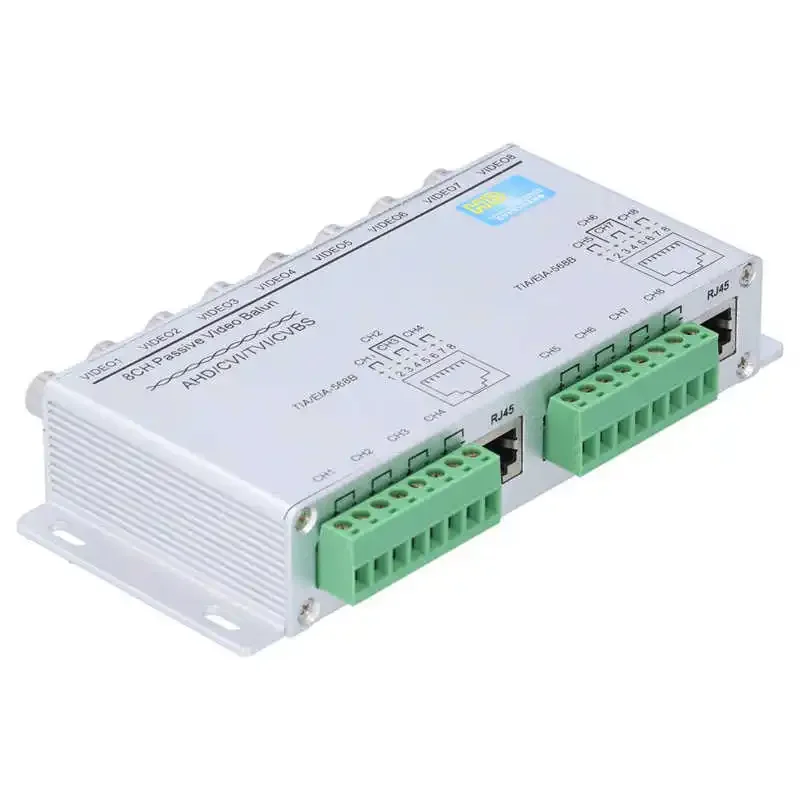 Compatible with AHDCVITVI 8 Channel Passive High Definition Twisted Pair Transmitter Video Cable To Network Cable 5MP Balun