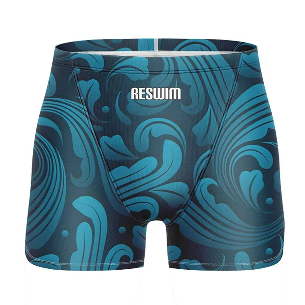 Summer Mens Swimming Trunks Swim Jammer Swimsuit Shorts Athletic Training Swimwear Beach Tights Short Lycra Sports Surfing Pants