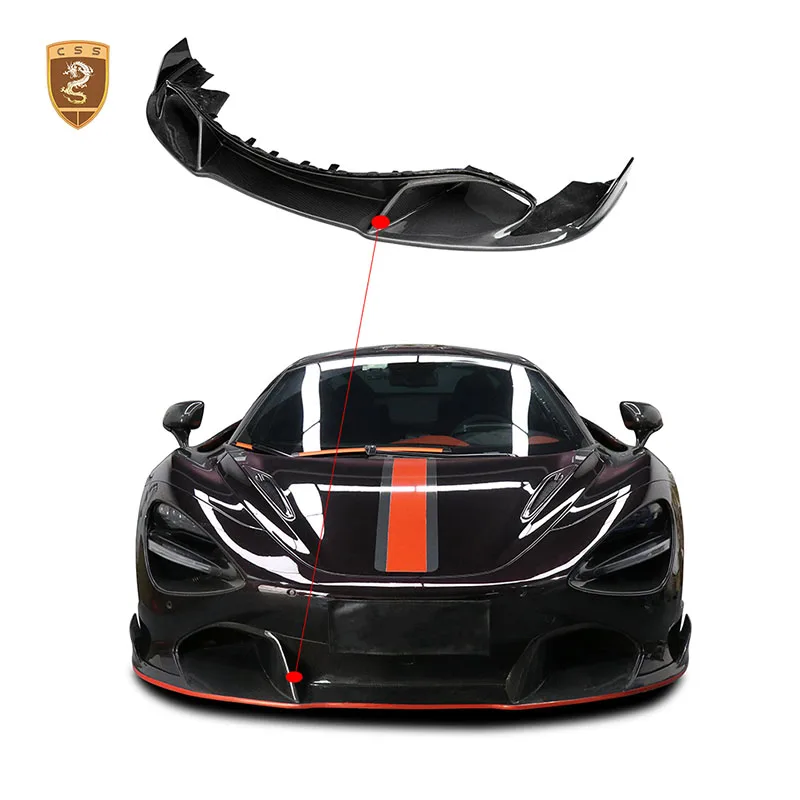 

Передний бампер автомобиля, спойлер для губ, сплиттеры для Mclaren 720S Vor Style, сухой диффузор из углеродного волокна, внешний комплект кузова