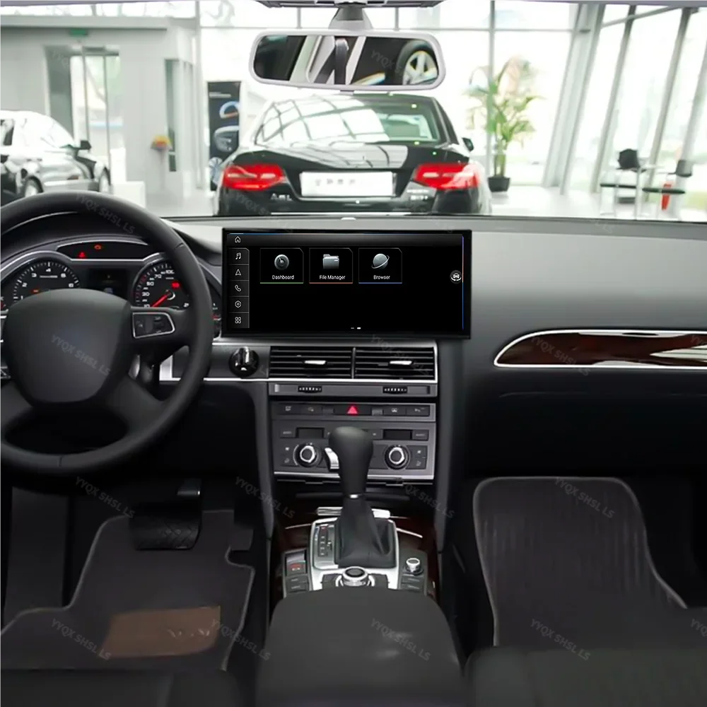 أندرويد 14 السيارات نظام تحديد المواقع والملاحة Carplay لأودي A6 2010 2011 راديو السيارة 15.8 بوصة ستيريو الوسائط المتعددة DVD TV لاعب Headunit 4G LTE