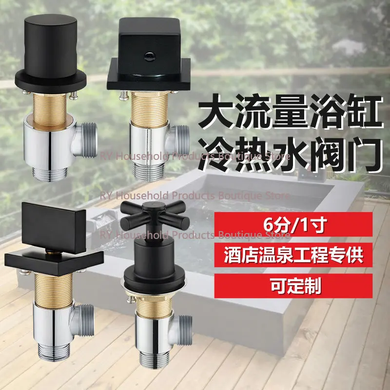 大流量温水冷水切替式浴槽滝状蛇口-6分-dn20-1インチ-dn25