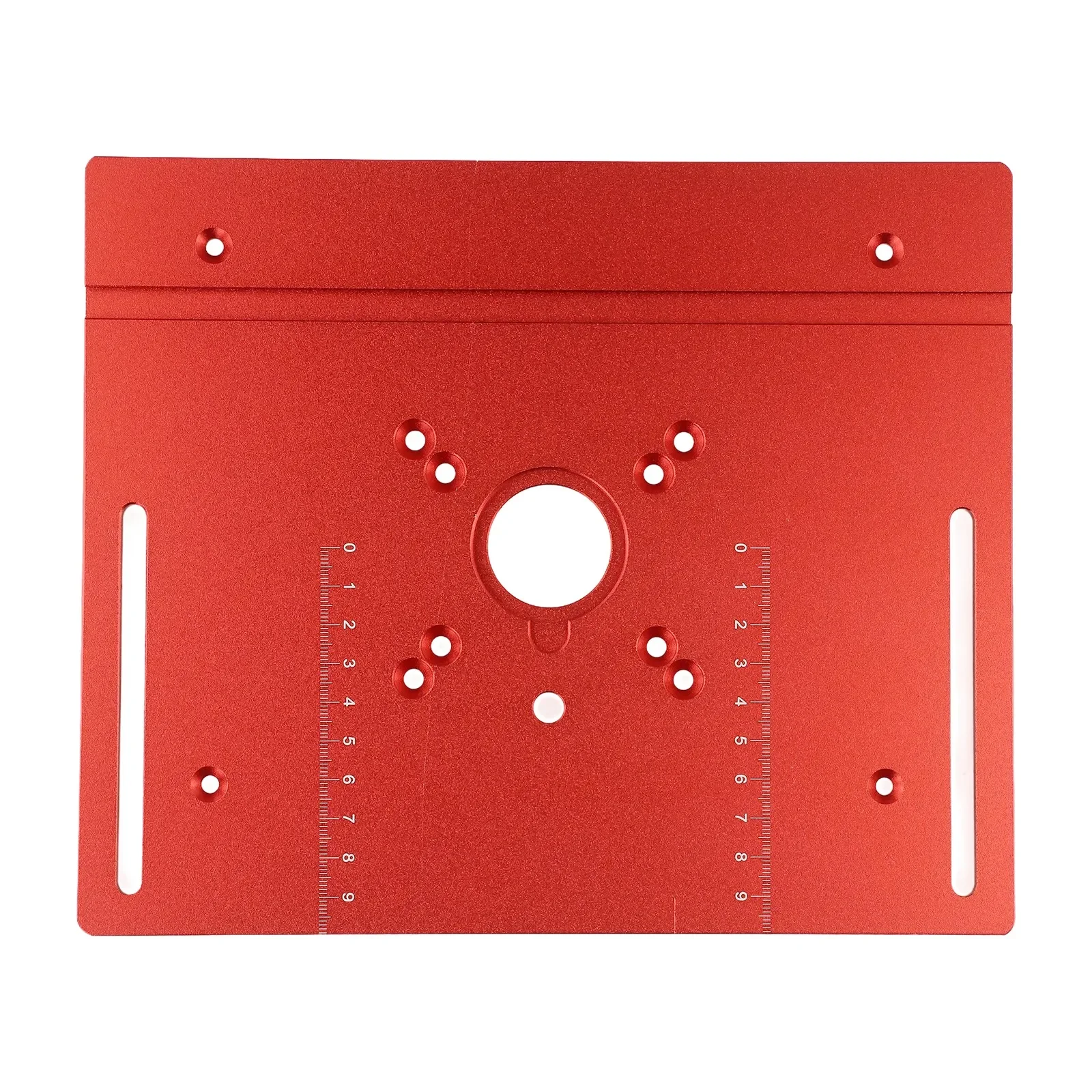 Aluminum Alloy Router Table Insert Plate Woodworking Trimmer Electric Wood Milling Flip Plate Replacement Parts