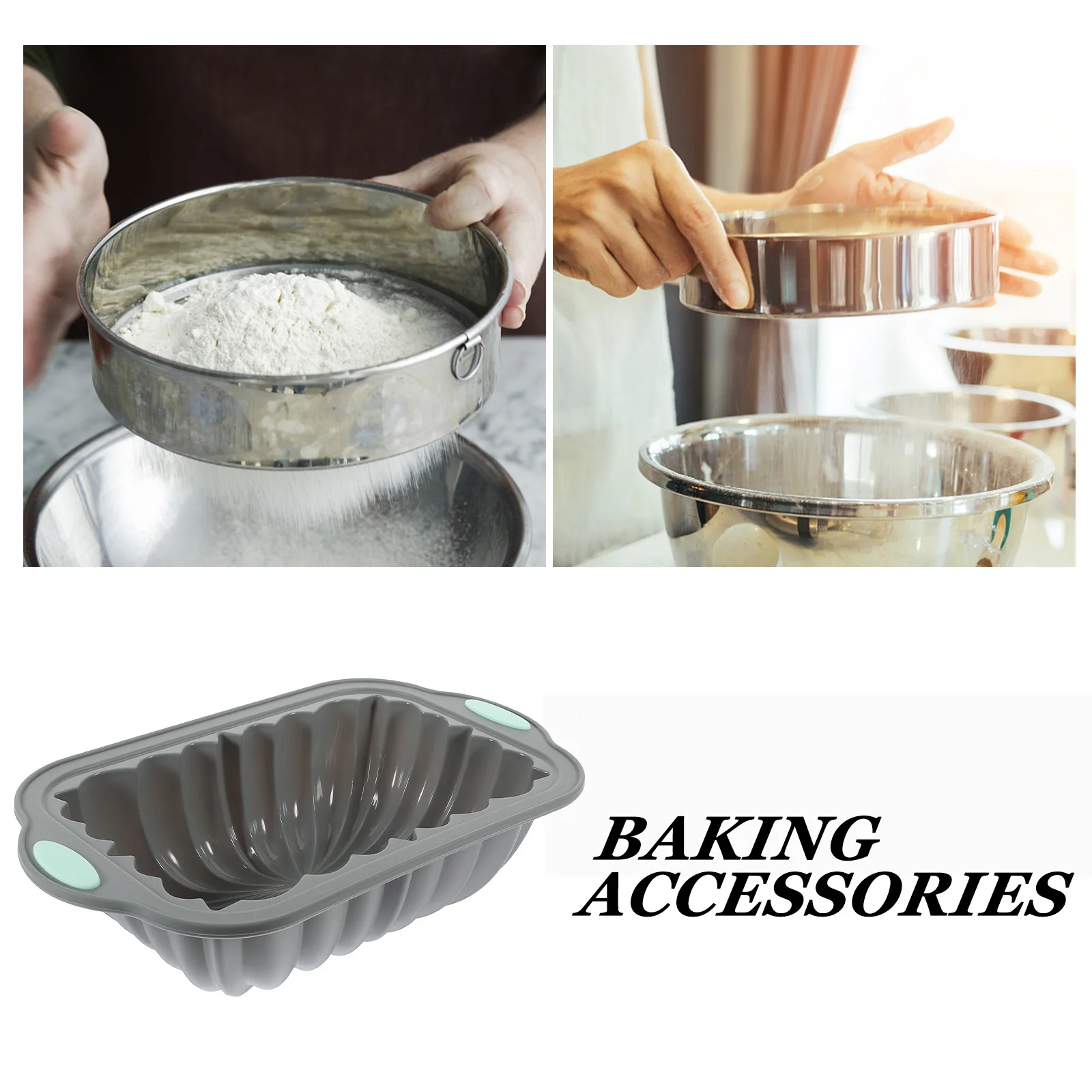 Moule à gâteau en Silicone Double couleur, antiadhésif, Flexible, en forme de tourbillon, pour pain grillé, bricolage, cuisson, usage domestique et cuisine, 1 pièce