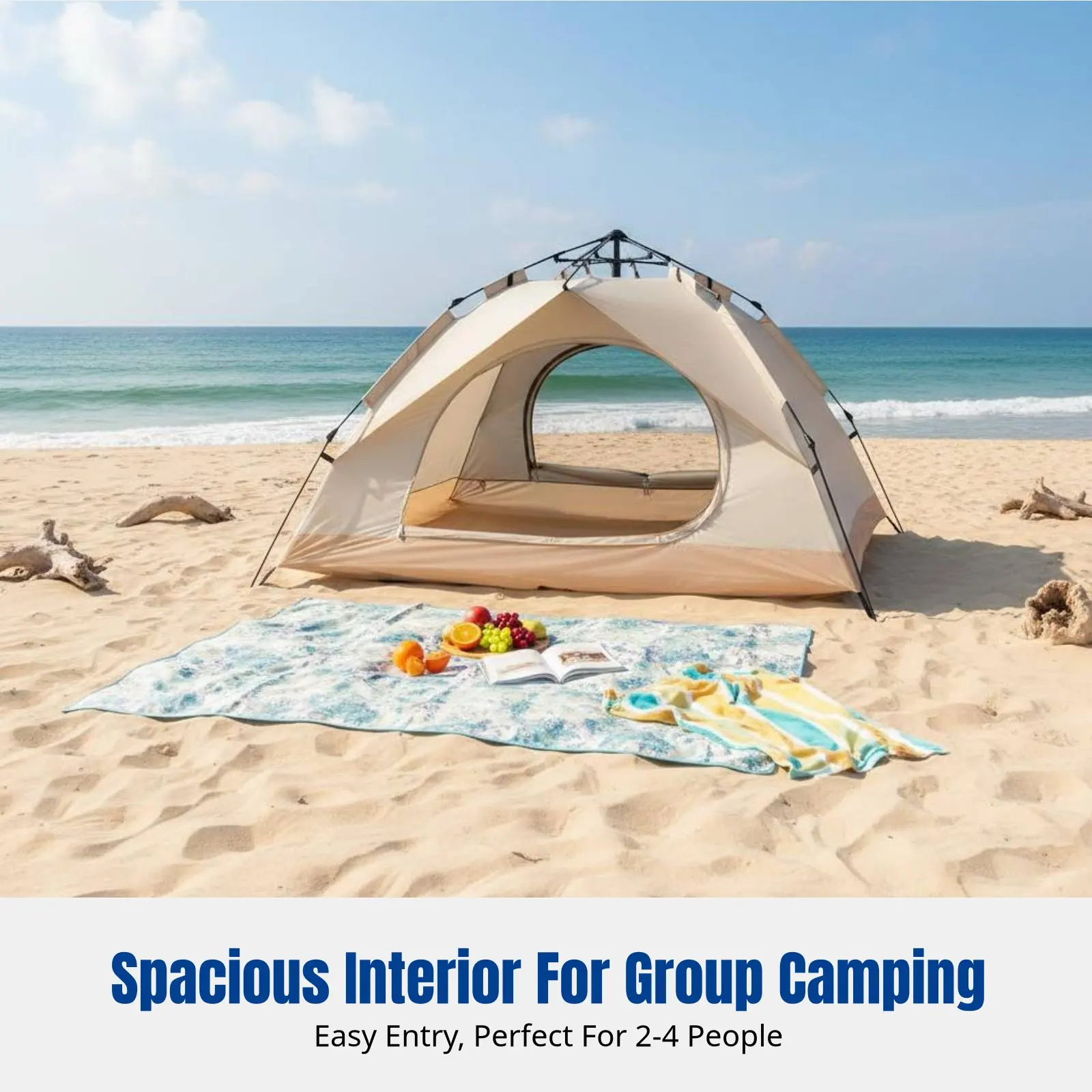 

Автоматическая быстросборная палатка, однослойная, ветрозащитная, с защитой от солнца, для кемпинга на открытом воздухе, из ткани Оксфорд с серебряным покрытием, разноцветная