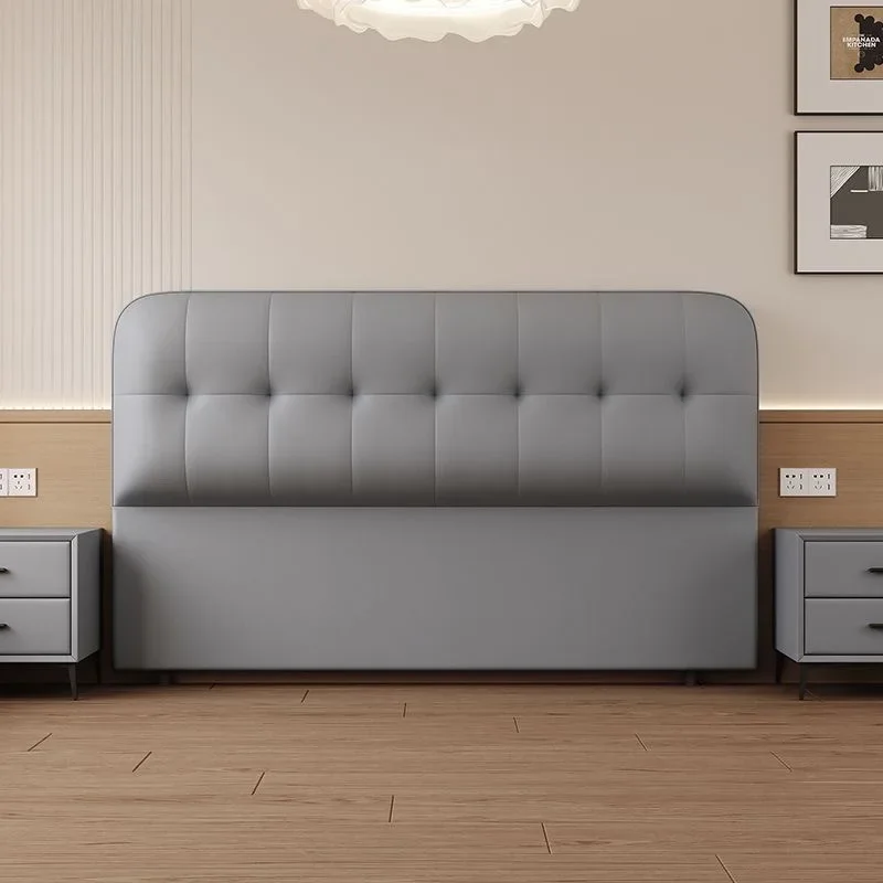 مسند ظهر ناعم بجانب السرير، موديل جديد، طراز كريمي بسيط، فاخر من الخشب الصلب الخفيف #3