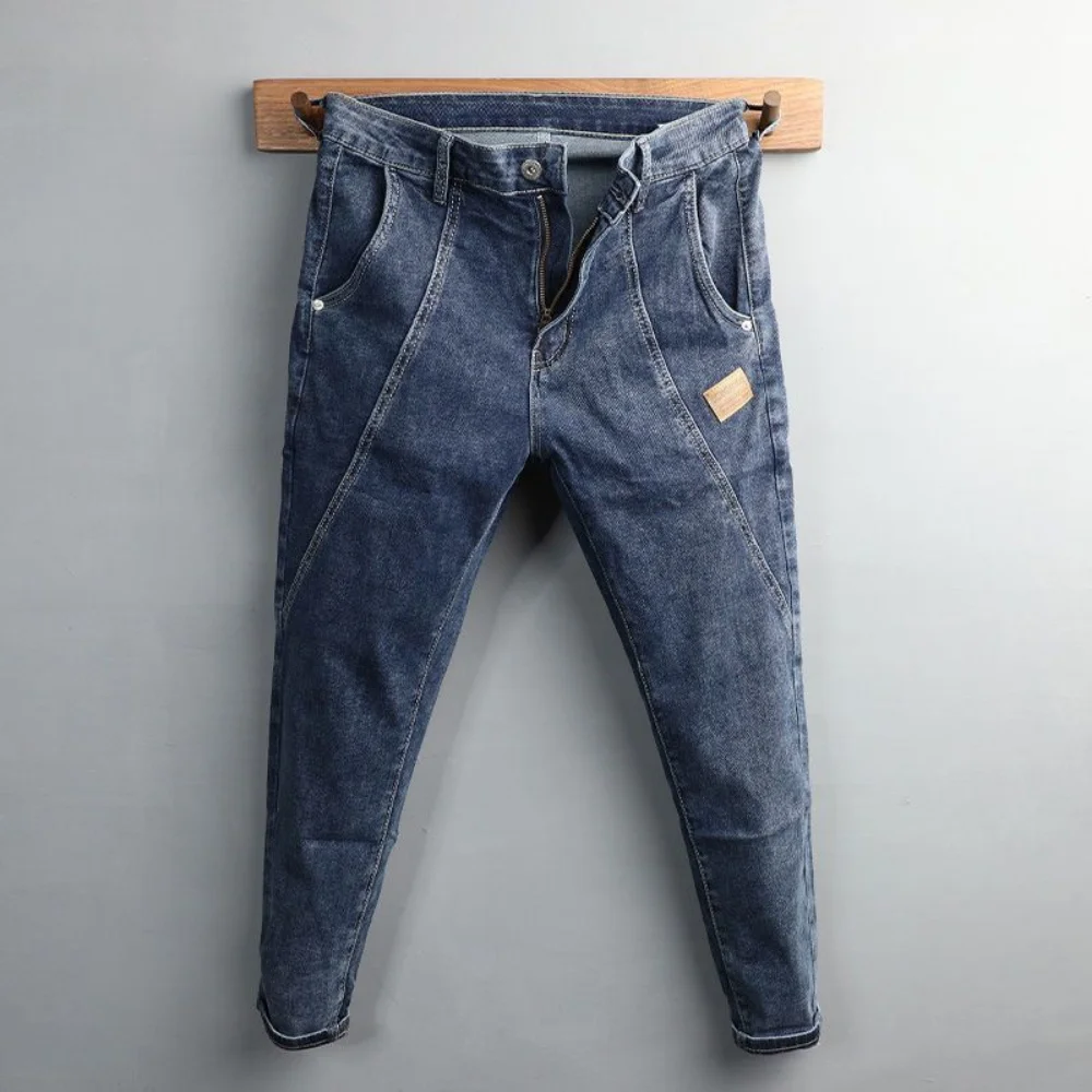 2023 Classic Style Summer Men's Thin Jeans Business Fashion High Quality Stretch Denim Straight Pants Male Brand Trousers