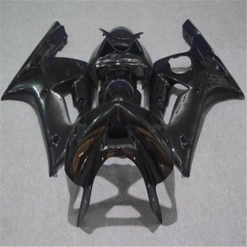 Free custom fairing kit FOR KAWASAKI NINJA ZX 6R 636 03 04 ZX-6R 03-04 ZX6R 2003 2004 ZX 6R 03 04 whole black fairing