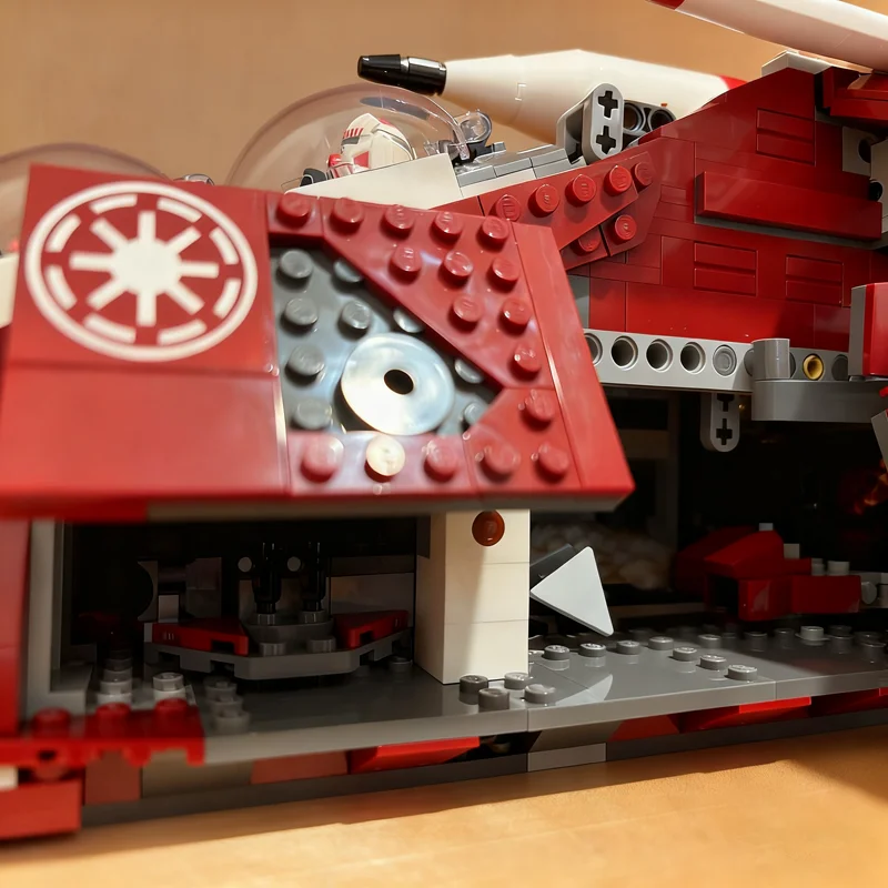 1107 Uds. MOC Coruscant Gunship actualiza el modelo de batalla de estrellas arquitectura de bloques de construcción regalos de navidad juguete educativo ladrillo niños