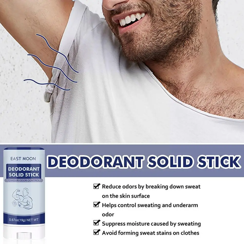 Men's Deodorant Stick Natural Antiperspirant Gentle Balms Fragrance Odor Lasting Women Underarm Deodorant Man Long Remover F4R2