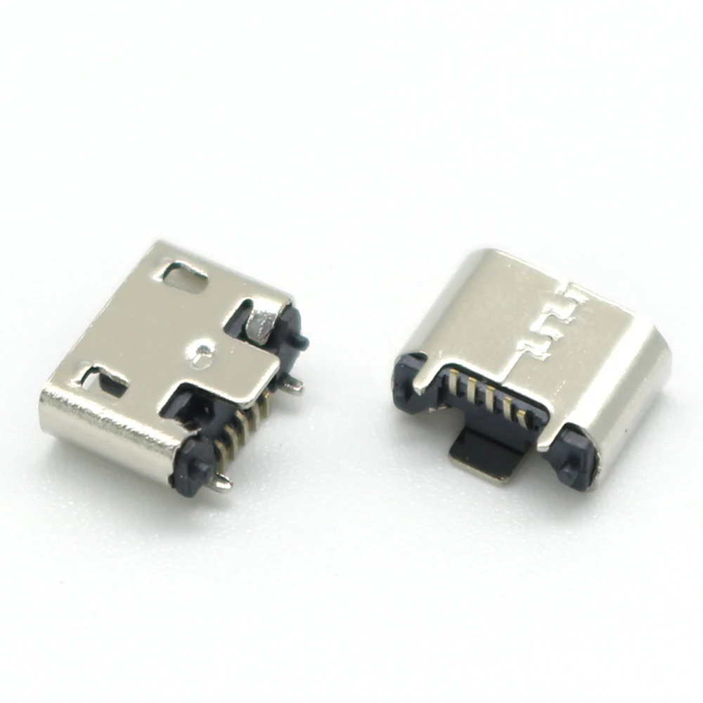 

10pcs Curl / Flat Port MICRO USB Jack 5Pin 180Degree Charging Socket Connector SmartPhone GPS Bluetooth Player DIY Electric toy