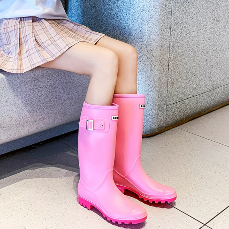 High Rain Boots Women Waterproof Rubber Shoes Woman Work Garden Galoshes Fishing Water Boots Footwear Botas De Lluvia Mujer