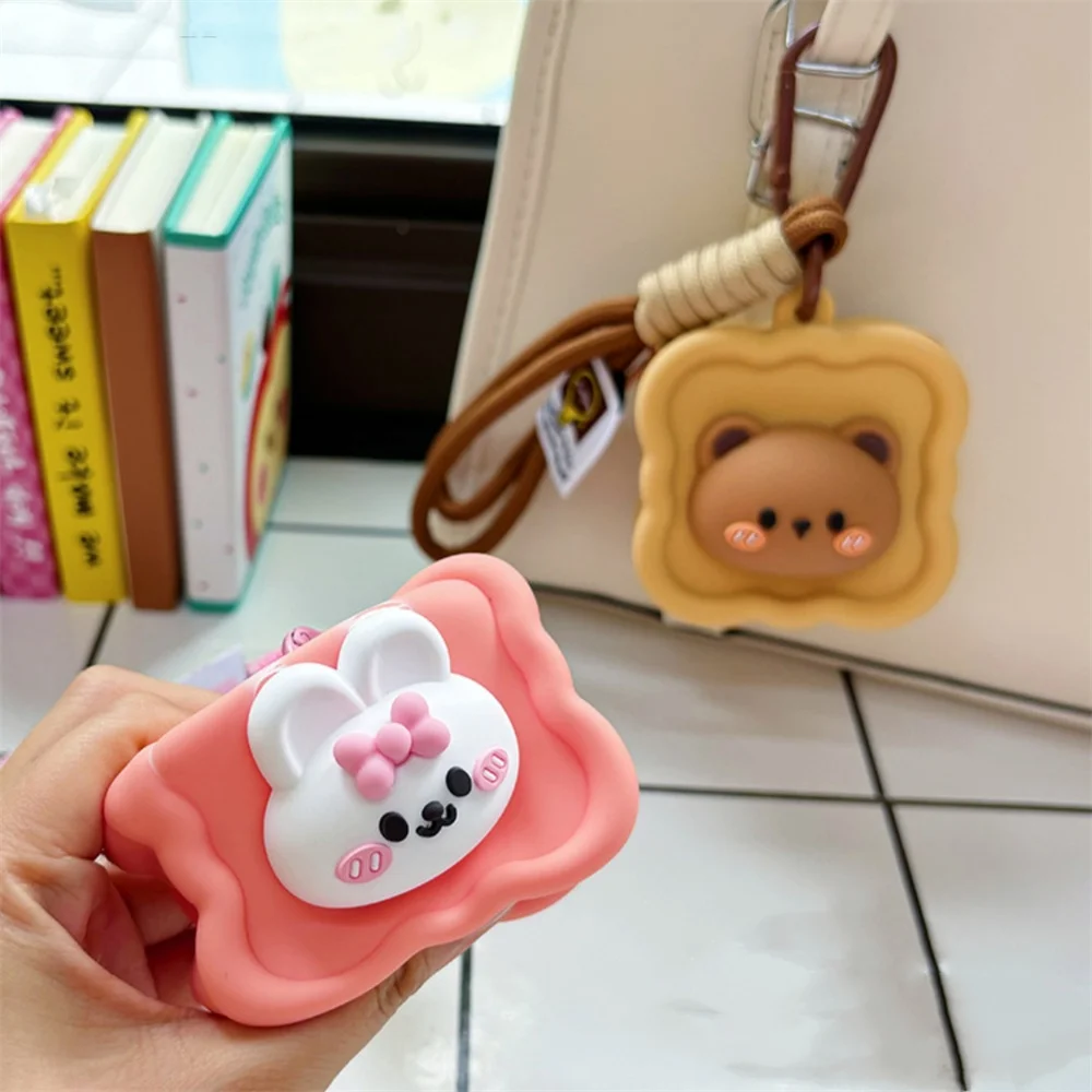 Silicone Coin Purse Soft Panda Keychain Rabbit Pendant Multifunctional Capibara Wallet For School Holidays Children'S Gift
