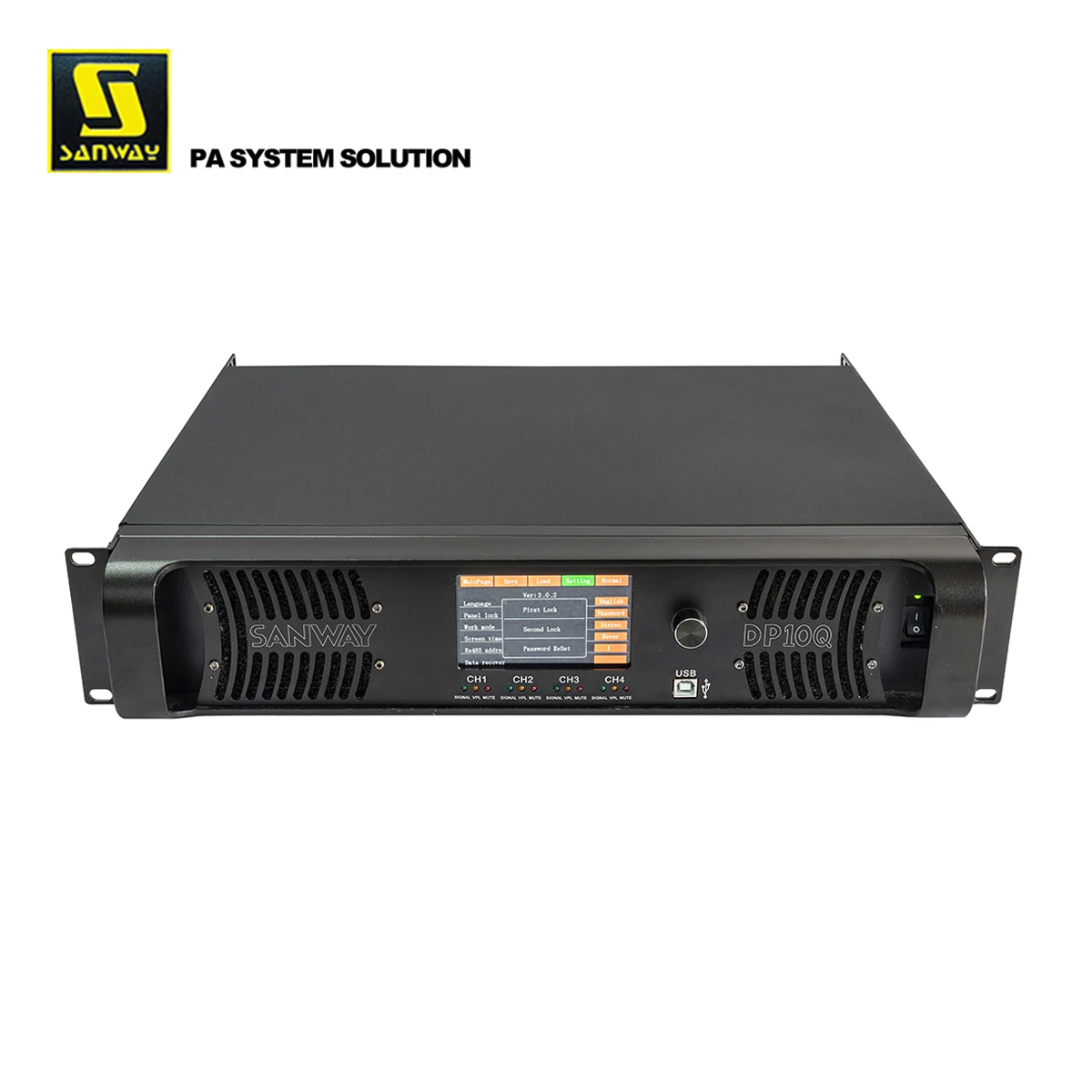 Products subject to negotiationDP10Q 10000W Stereo DSP Network Power Amplifier for Entertainment Systems