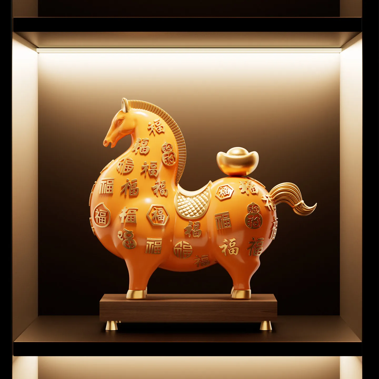 LMM will have money soon, ornaments, living room lucky Bogu rack decoration, housewarming, new home opening gift