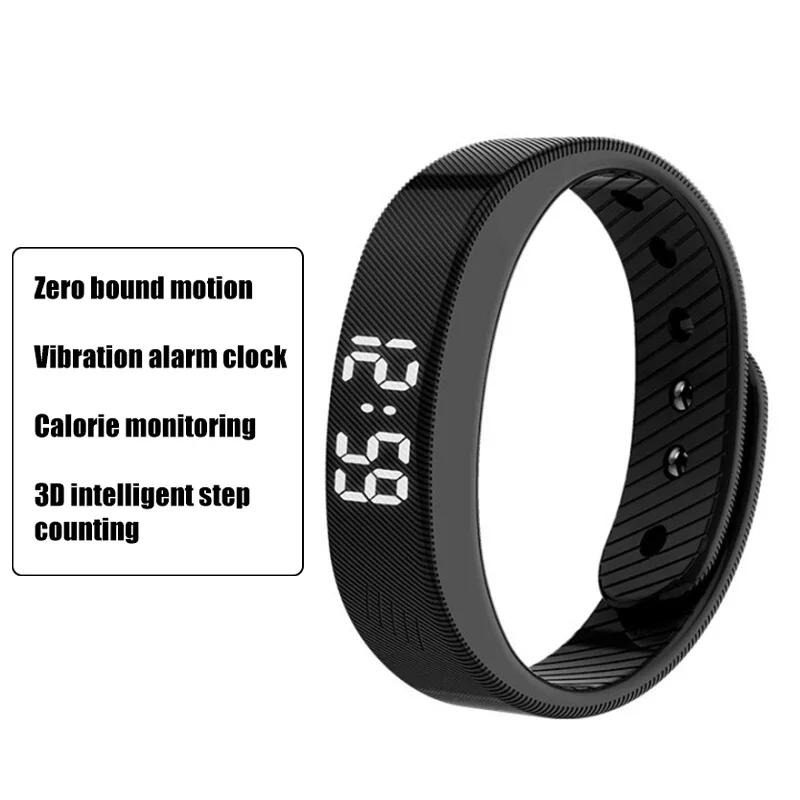 Stay Active And Stylish With Our Smart Sports Bracelet - Perfect For Students Smart Sports Bracelet With Vibration Alarm Clock