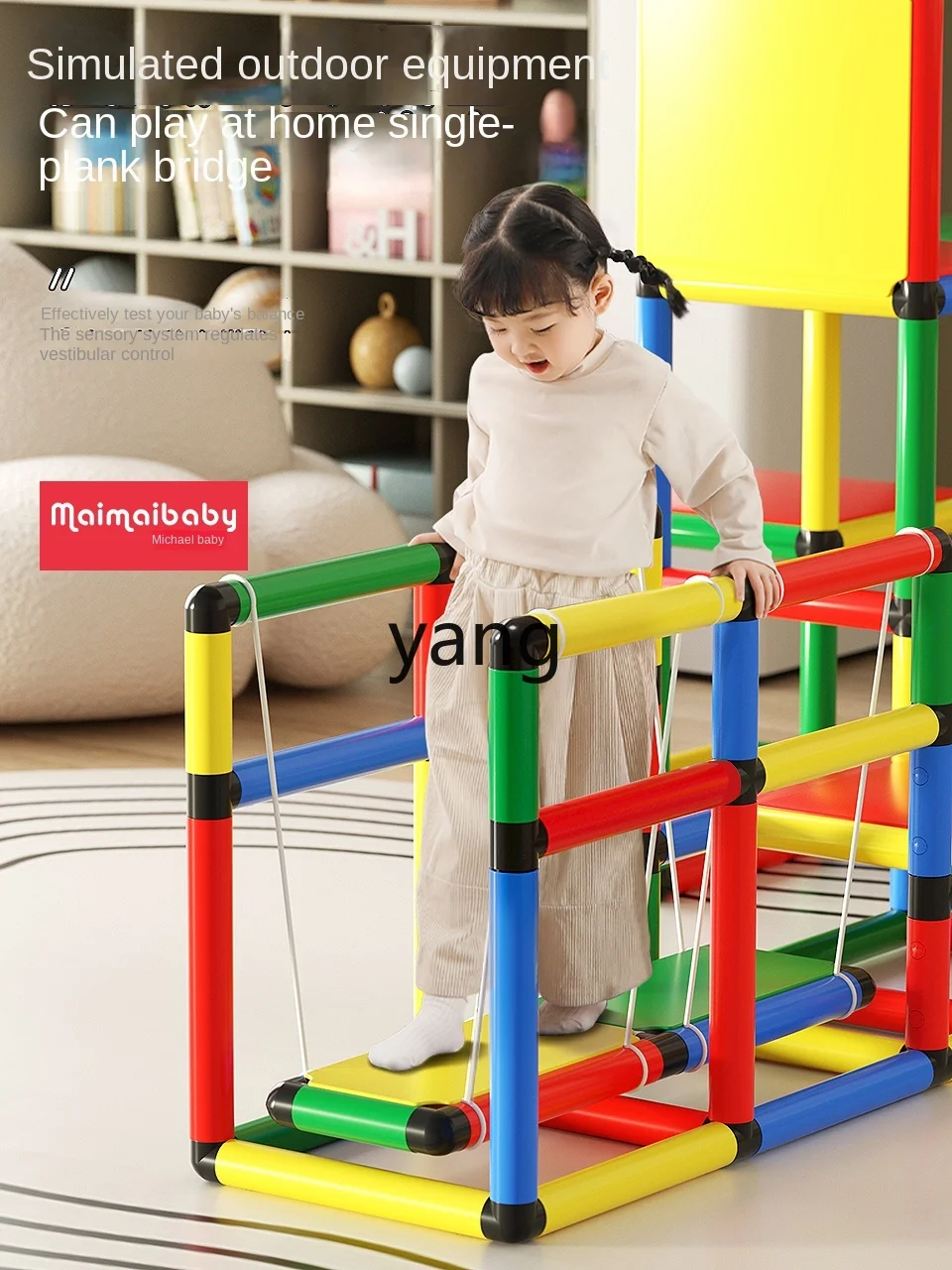 CX Variety Marco de escalada para interiores, pequeña escalera familiar para habitación infantil, tablero deslizante multifuncional para niños y bebés