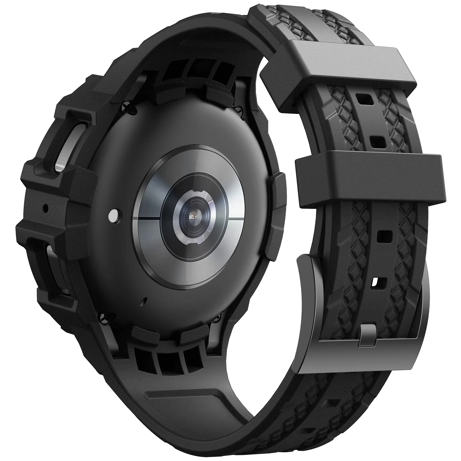 ANBEST 45mm 46mm Conjoined Bands For Samsung Galaxy Watch 5 Pro Silicone Sport Correa Strap for Galaxy Watch4 Classic  Wristband