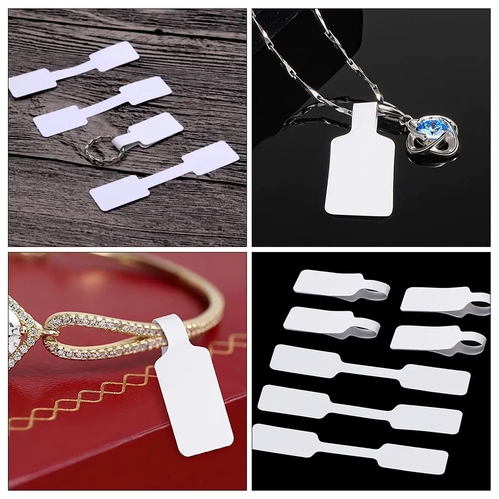 

100 шт. этикеток-стикеров для ювелирных изделий, пустые самоклеящиеся наклейки для колец, ожерелий, браслетов, легко снимаемые, для идентификации украшений