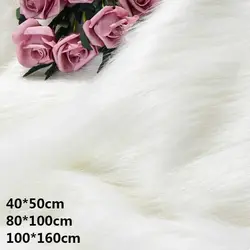 Fluffy Long Faux Fur Fabric Artificial Soft  Plush Fabric For Toy Display Photography Prop Background Carpet Diy Sewing Crafts