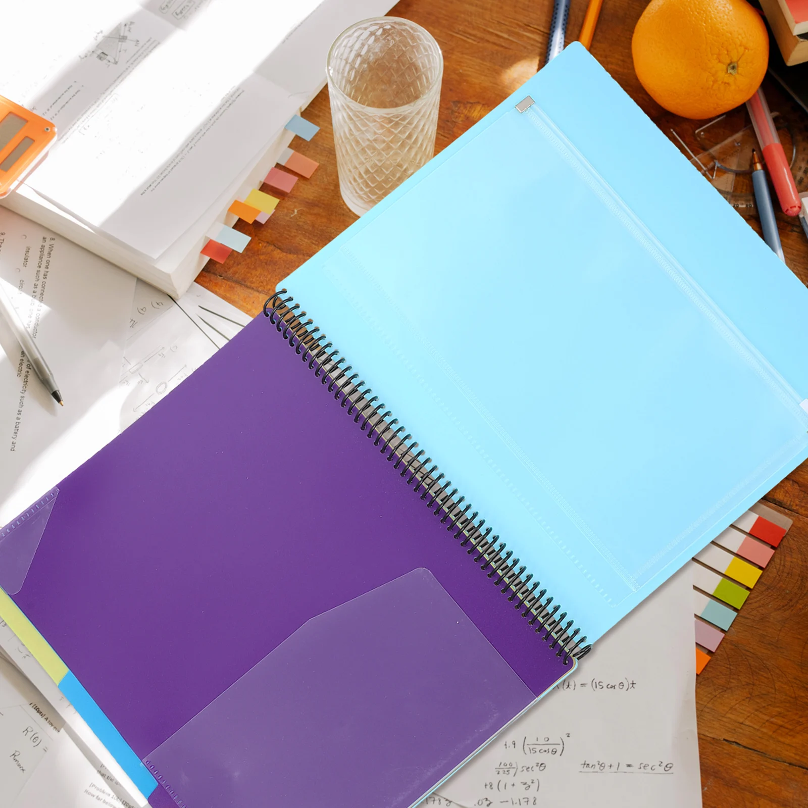 

Coil File Folder Plastic Document Organizer Files Storage Holder Office Supplies Meeting Rooms Lightweight