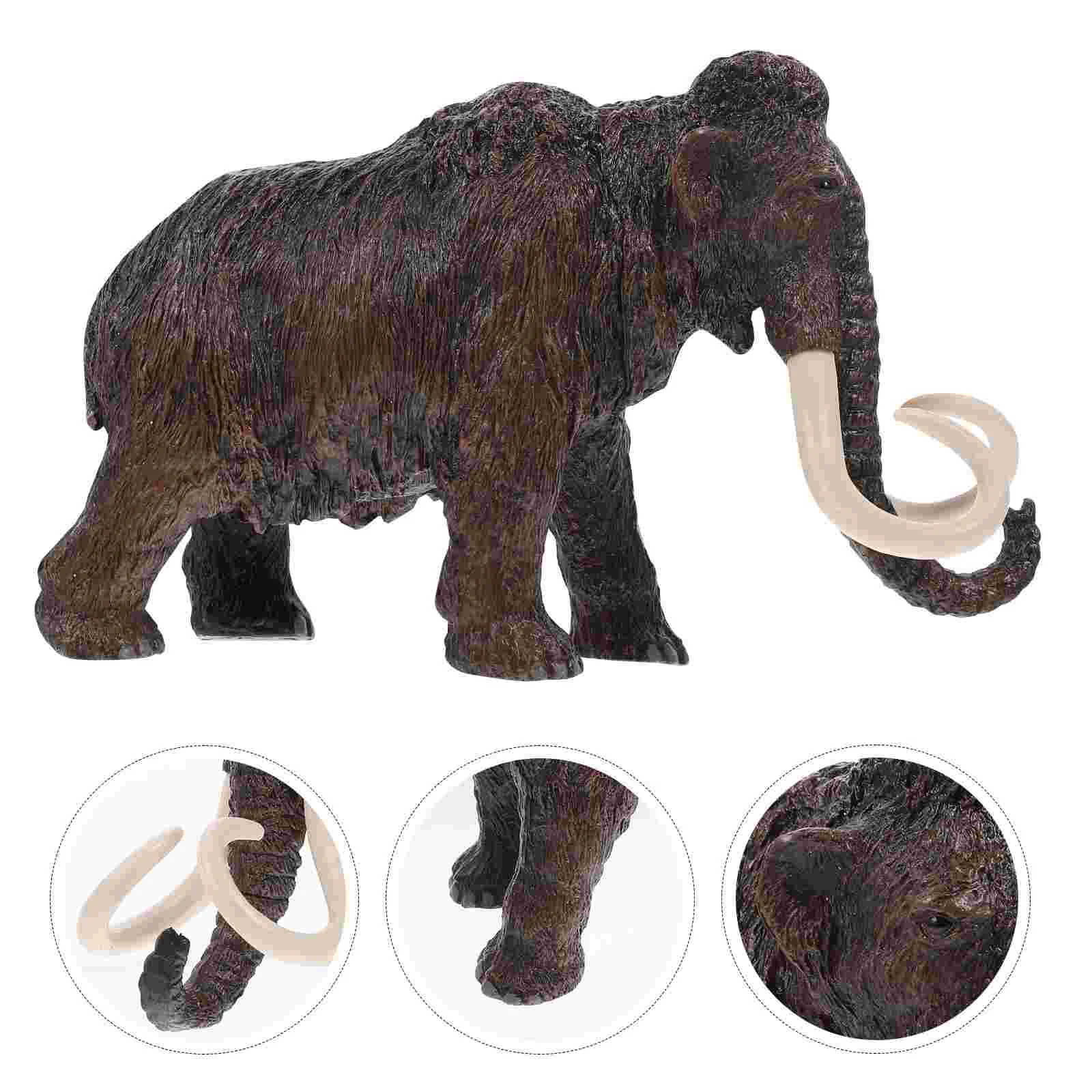 

Simulation Mammoth Model Animal Model Elephant Toy Desktop Decoration Craft Artificial Elephant Child Educational Toys