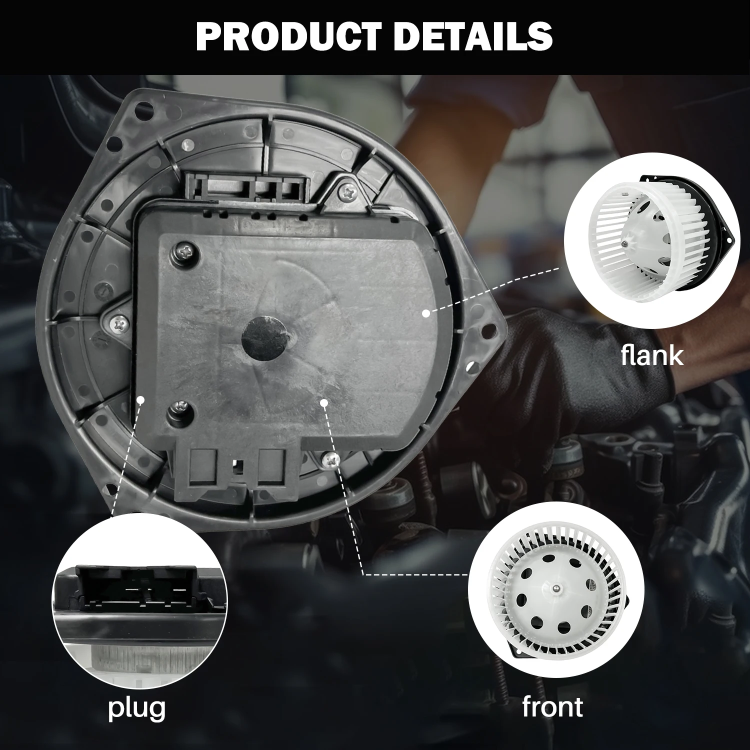 Aspligo-Ar Condicionado AC Aquecedor Blower Motor com gaiola de ventilador, INFINITI EX35 EX37 FX35 FX37 FX50 G25 G35 G37 JX35 M35 M45 Q50