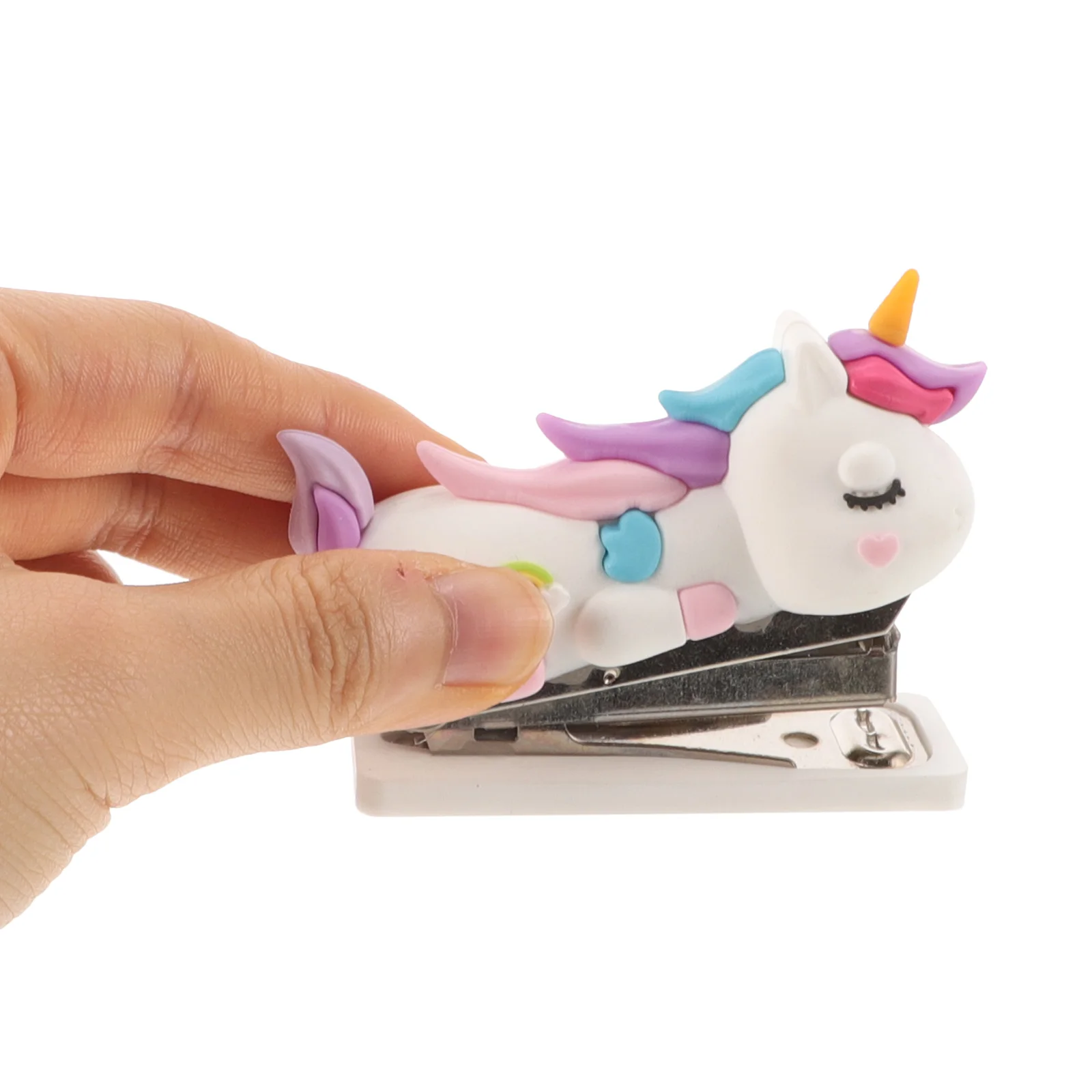 

Mini Stapler Cute Kawaii Small Heavy Duty Kids Girls Animal Desk Handheld Reusable Stationery Office Accessory Lightweight