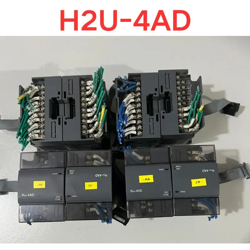 Second-hand test OK Huichuan PLC expansion module H2U-4AD