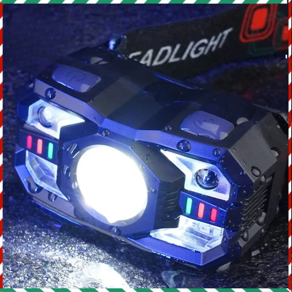 

Motion Sensor Head Lamp Rechargeable Headlight Portable Induction LED Headlamp Waterproof Head Flashlight for Camping Fishing