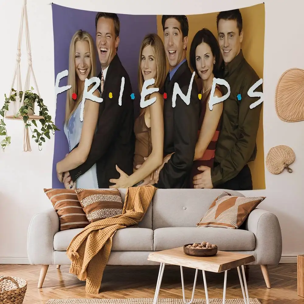 Classic Sitcom Series F-Friends Colorful Tapestry Wall Hanging Bohemian Wall Tapestries Mandala Wall Hanging Sheets 5