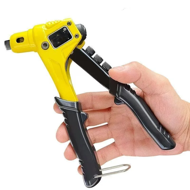 Industrial-Grade Single-Handle Rivet Gun - 8-Inch Manual Blind Rivet Gun, Labor-Saving Riveting Tool for Home & Industrial Use