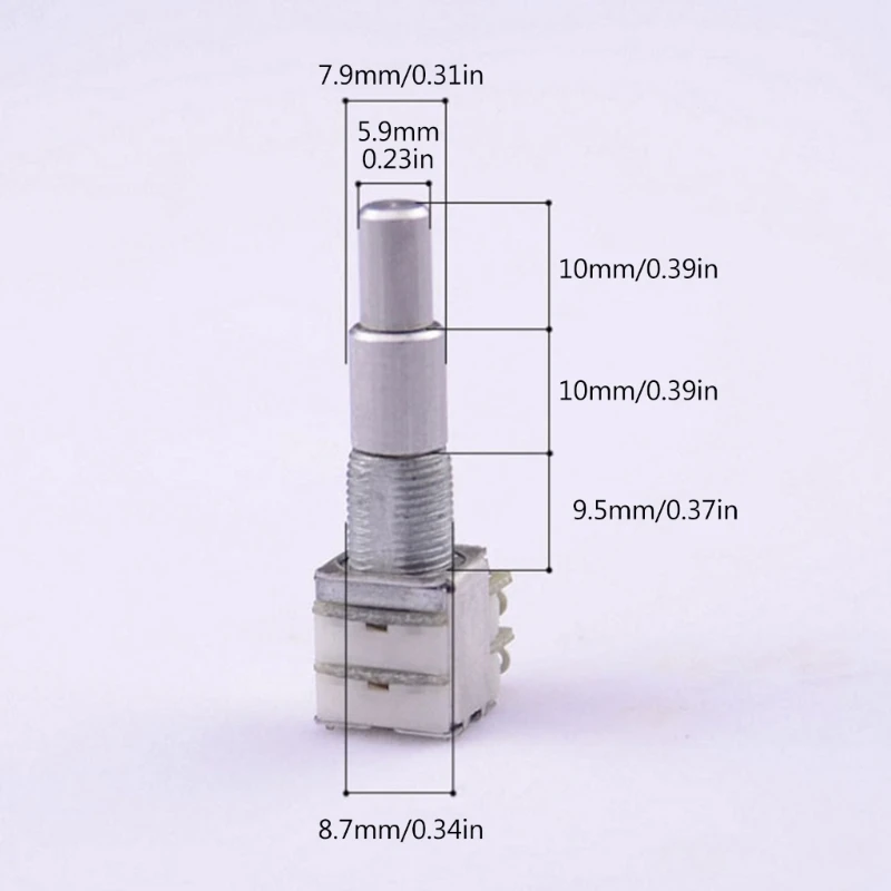 1 Buah Potensiometer B5K/B10K/B50K/B100K/B250K/B500K Meningkatkan Pengalaman Musik Anda dengan Potensiometer Bertumpuk Penahan