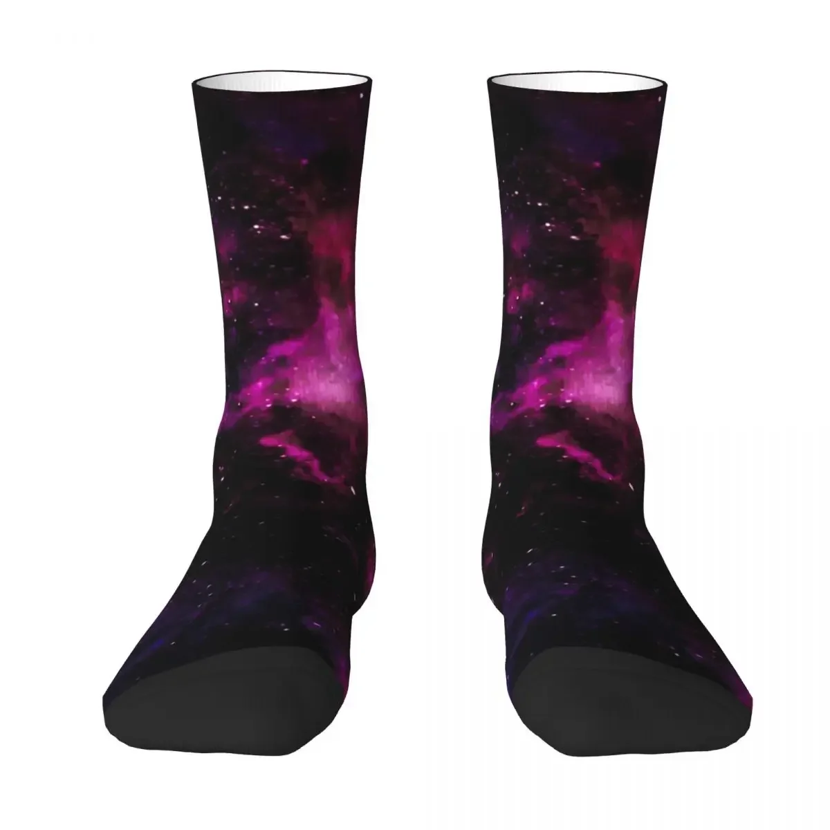 Magical Space Print Socks  Galaxy Retro Stockings Autumn Anti-Slip Couple  Warm Soft Graphic Cycling 