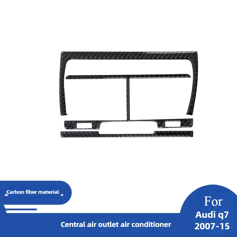 

For 07-15 Audi Q7 Carbon Fiber Central Air Conditioner Trend Decorative Sticker Interior Modification Accessories