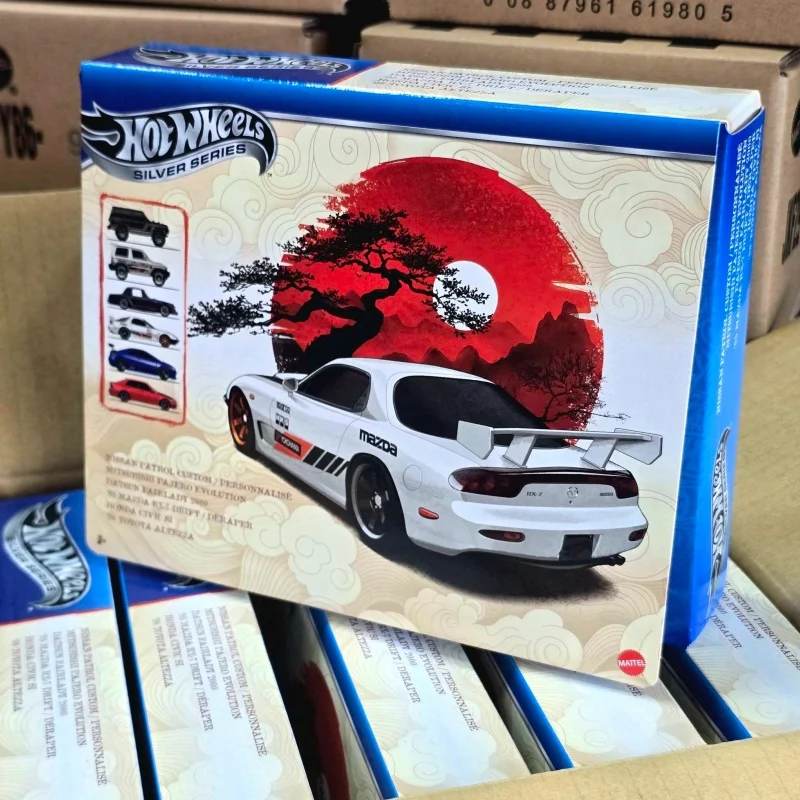 

Hot Wheels 2026 Silver Series Diecast Toy Car Model Set 1:64 JDM Mazda Honda 6-Car Box Collection JLB23 Non-RTR Gift