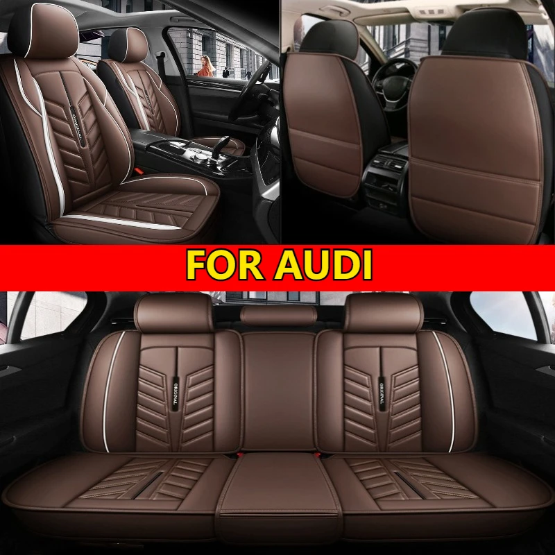 

Car seat cover high quality waterproof wear-resistant artificial leather soft full wrap front and rear 5 seat cover FOR AUDI A7